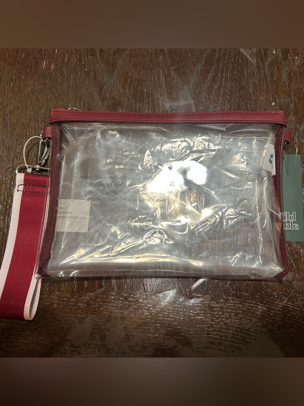 Clear Wristlet Clutch Purse